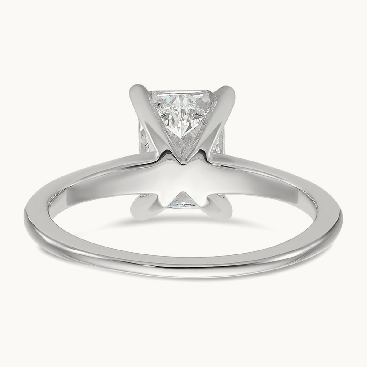Round Solitaire Engagement Ring, 0.25-5.00 ct tw Lab-Grown Diamond — 1 1/4 ct, 14K White Gold