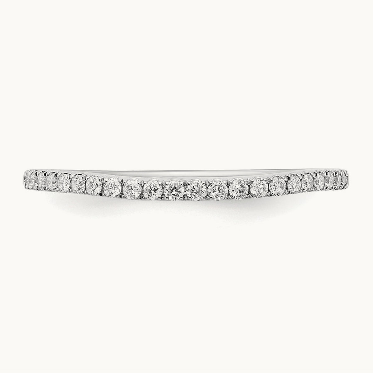 Thin Pavé Wedding Band — 1/7 ct, Standard, 7
