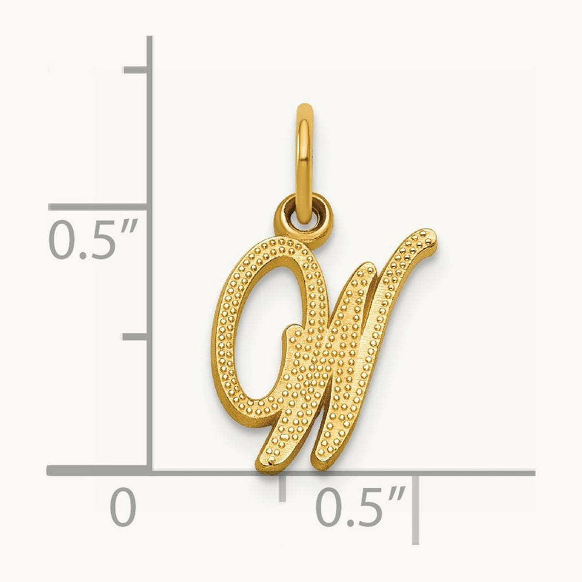 Script Initial Charm — W