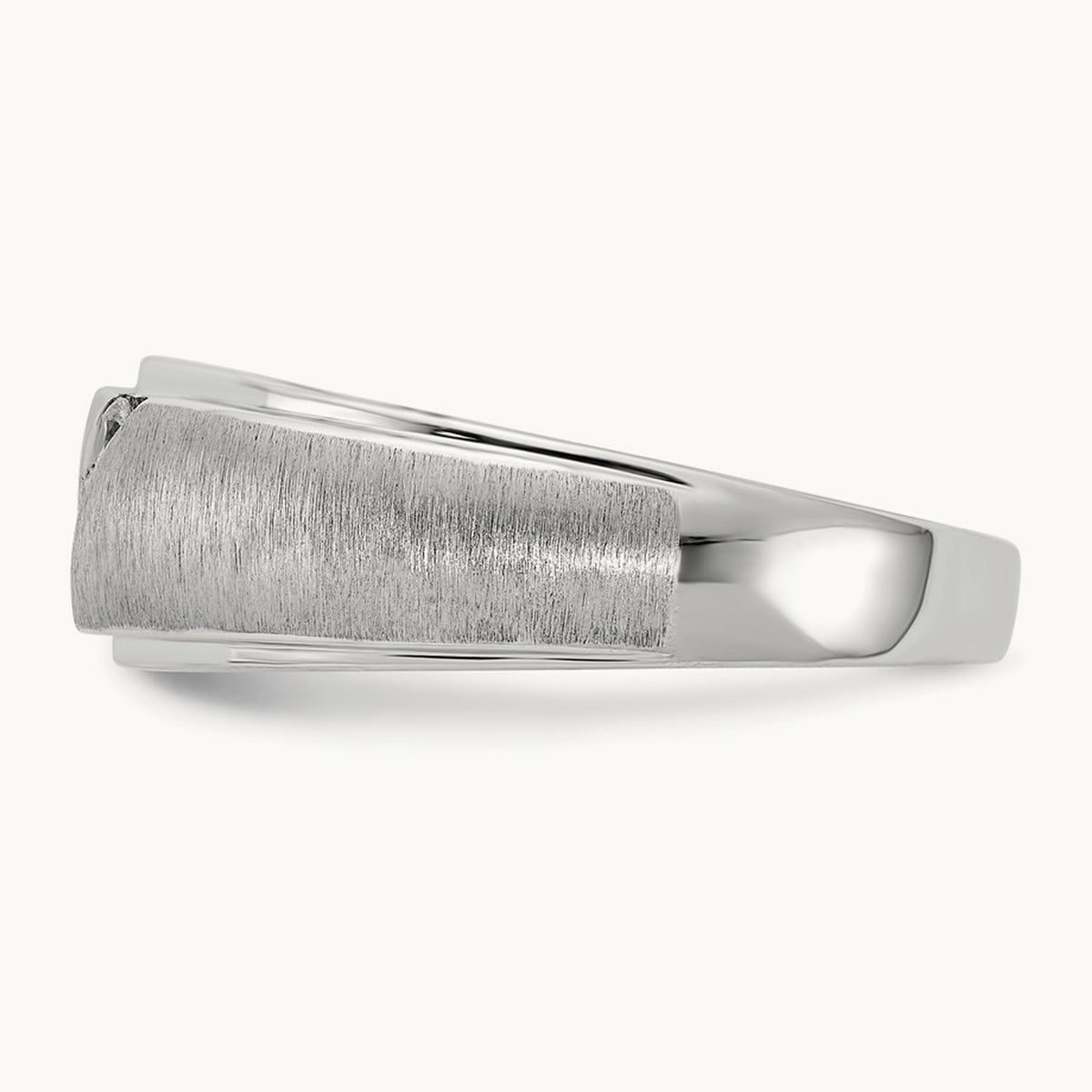 Diamond Men's Band, 14K White Gold