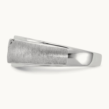 Diamond Men's Band, 14K White Gold