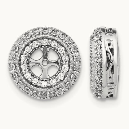Fancy Diamond Earring Jackets — 12mm