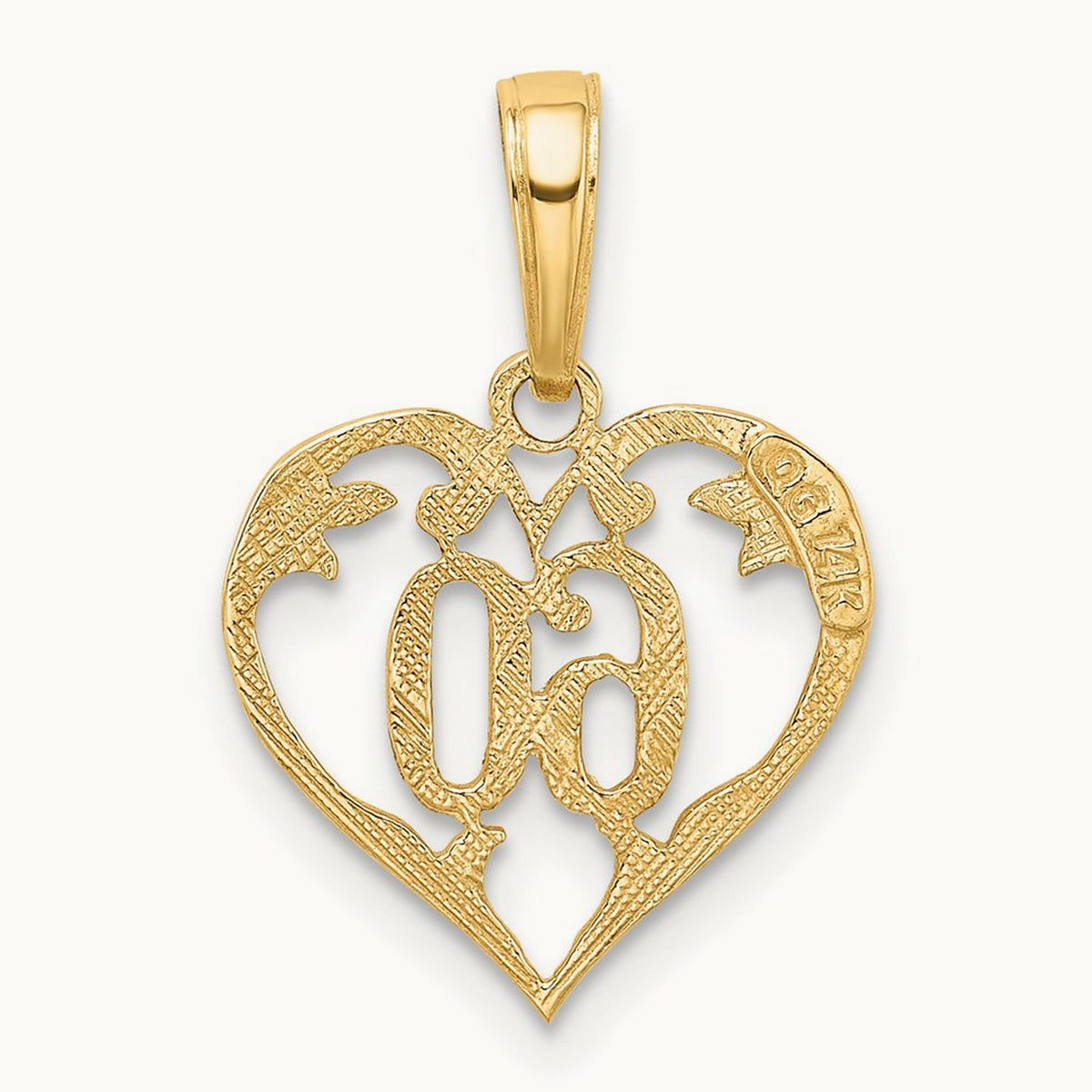 60 Heart Pendant, 14K
