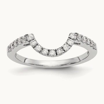 Diamond Wedding Band, 14K White Gold