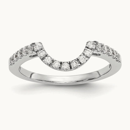 Diamond Wedding Band, 14K White Gold