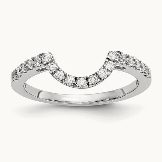 Diamond Wedding Band, 14K White Gold
