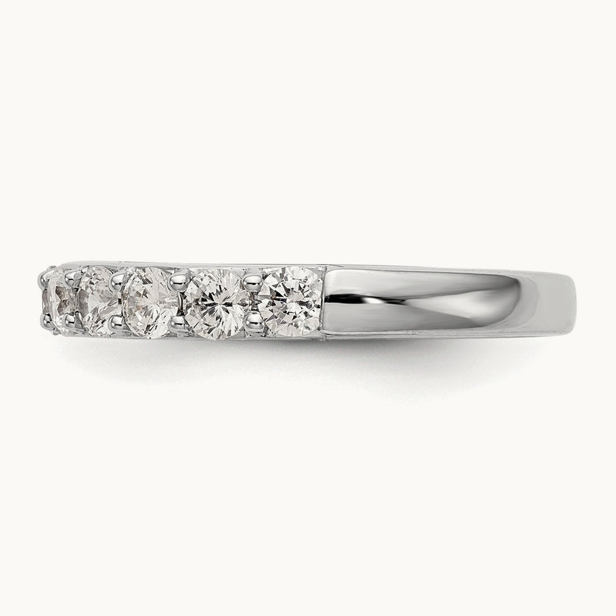 Diamond Wedding Band, 14K White Gold