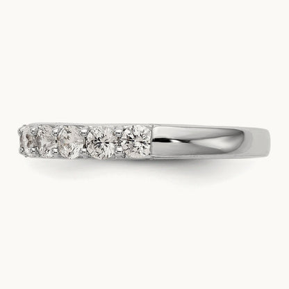 Diamond Wedding Band, 14K White Gold