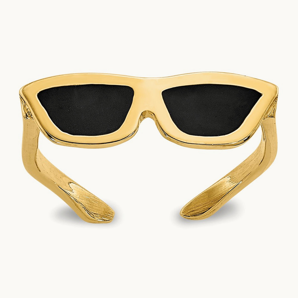 Enameled Sunglasses Toe Ring, 14K