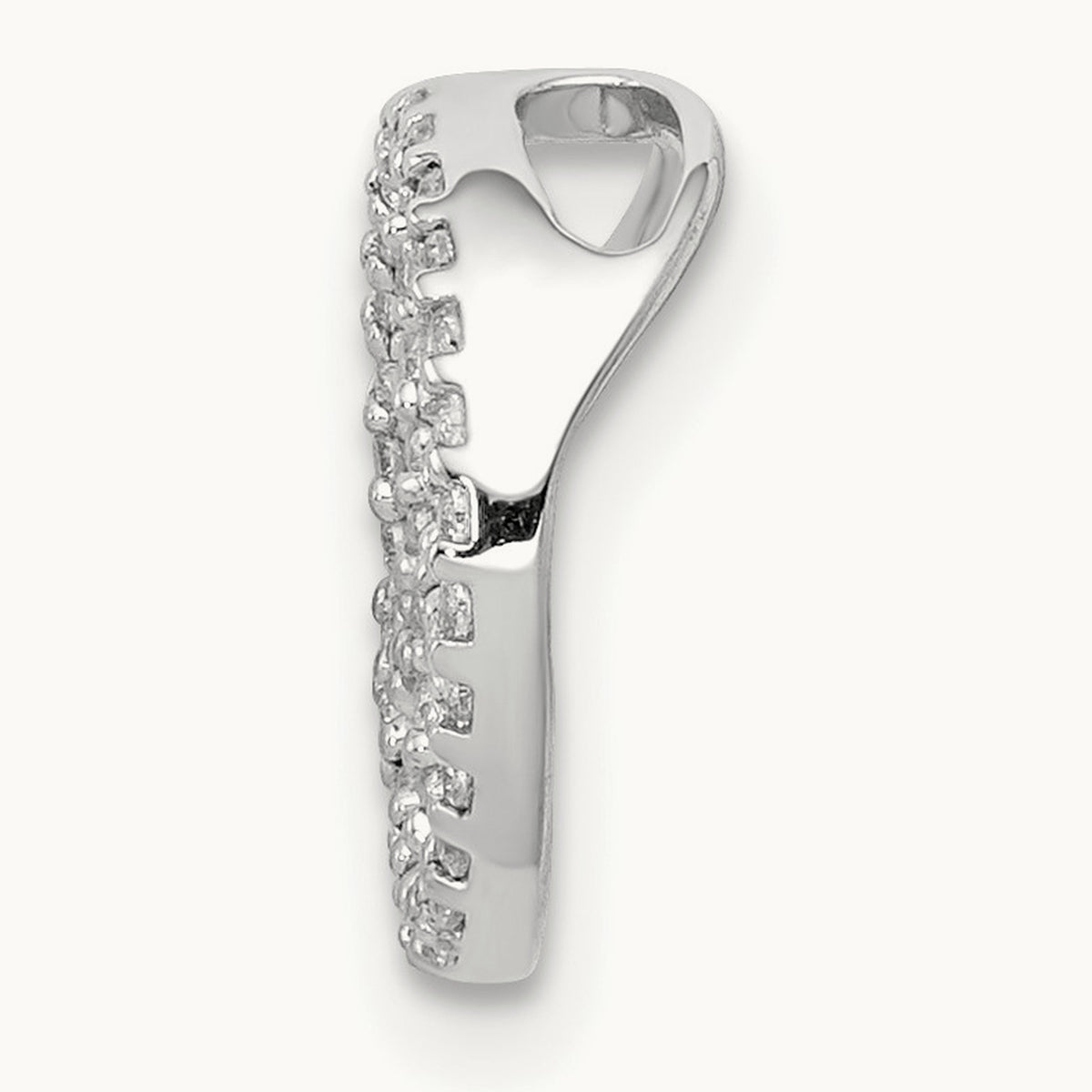 Peace Sign Chain Slide, 0.15 ct tw Lab-Grown Diamond