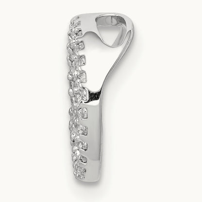 Peace Sign Chain Slide, 0.15 ct tw Lab-Grown Diamond
