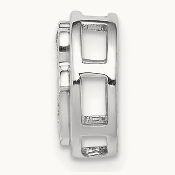 1/10ct. Diamond Hamsa Chain Slide, 14K White Gold
