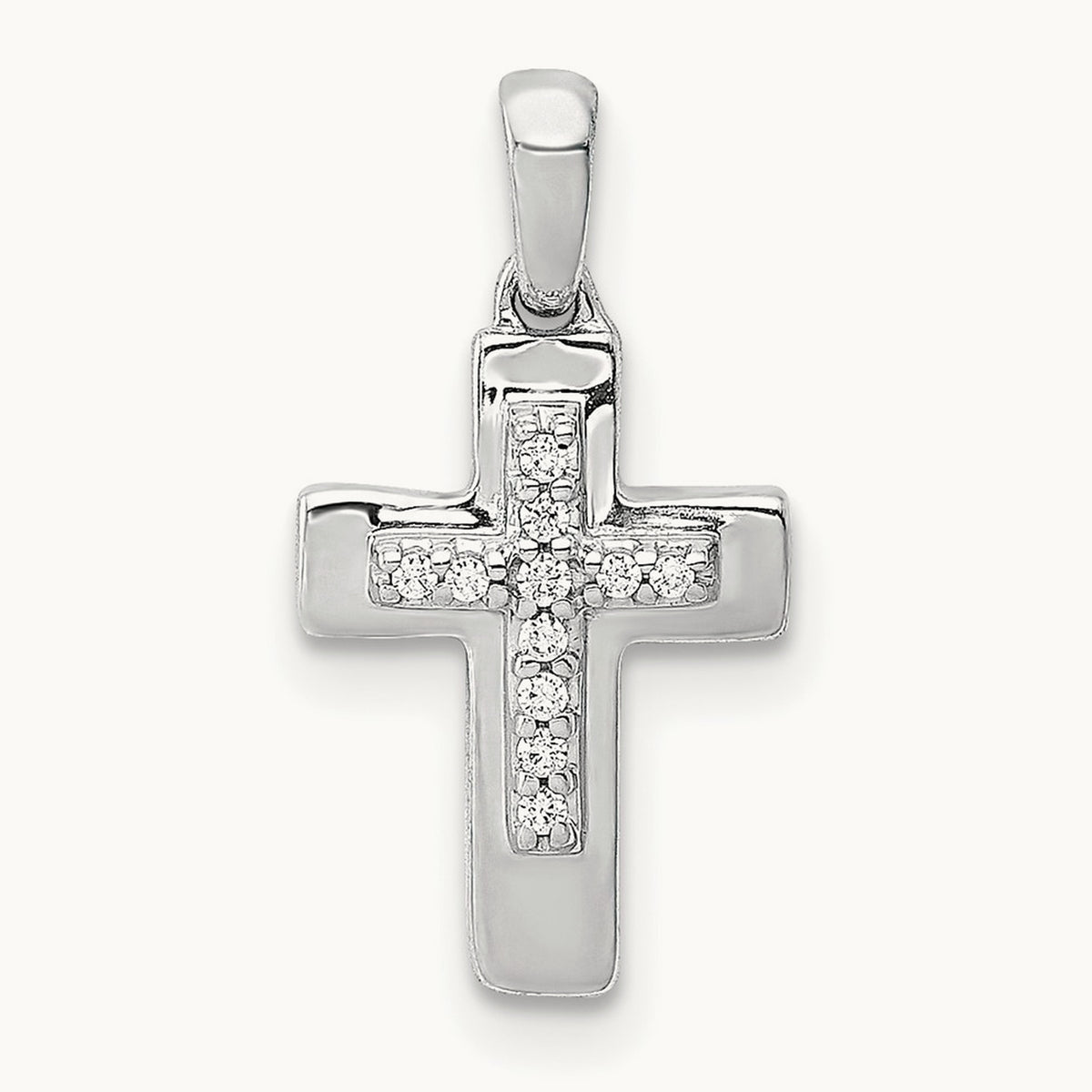 Diamond Cross Pendant — photo set