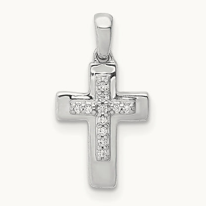 Diamond Cross Pendant — photo set