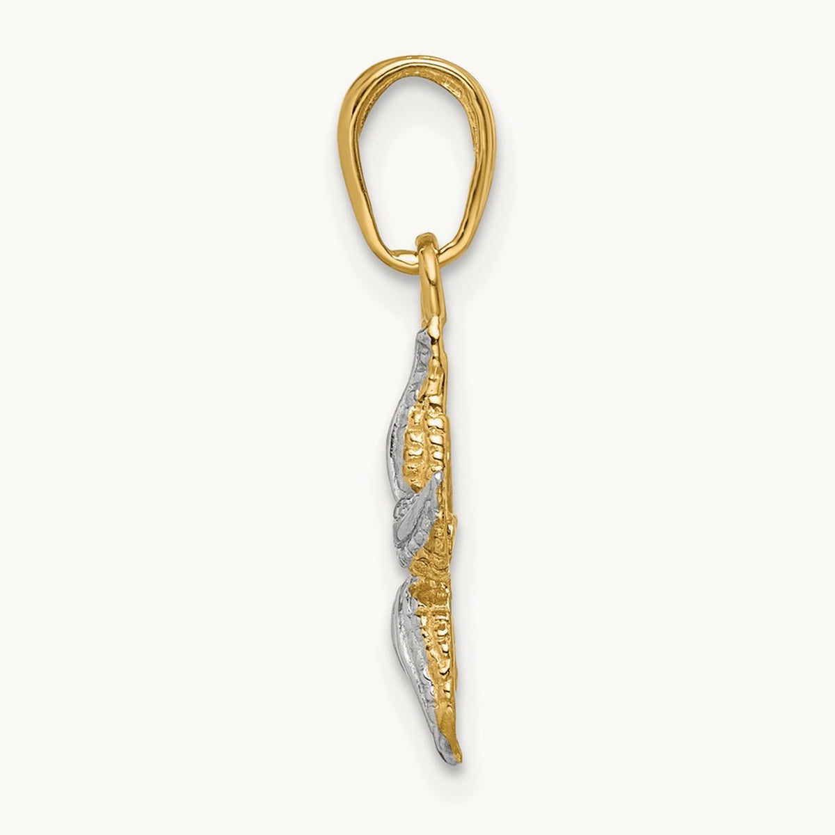 Starfish Pendant with White Rhodium — 19mm