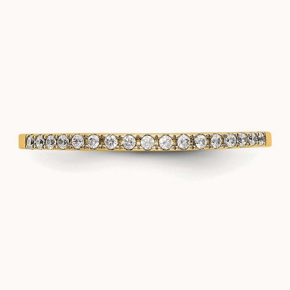 Wedding Band, 0.15-0.25 ct tw Lab-Grown Diamond — 1/4 ct, 14K Yellow Gold, 7