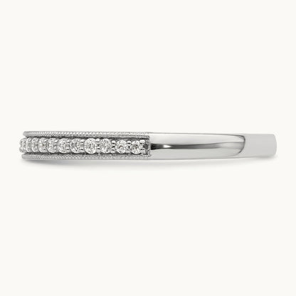 Diamond Complete Wedding Band, 14K White Gold