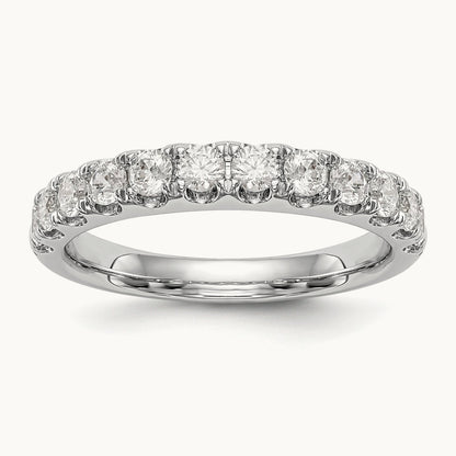 Diamond Wedding Band, 14K White Gold