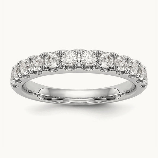 Diamond Wedding Band, 14K White Gold