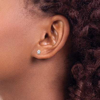 Polished Flower Post Earrings — photo set