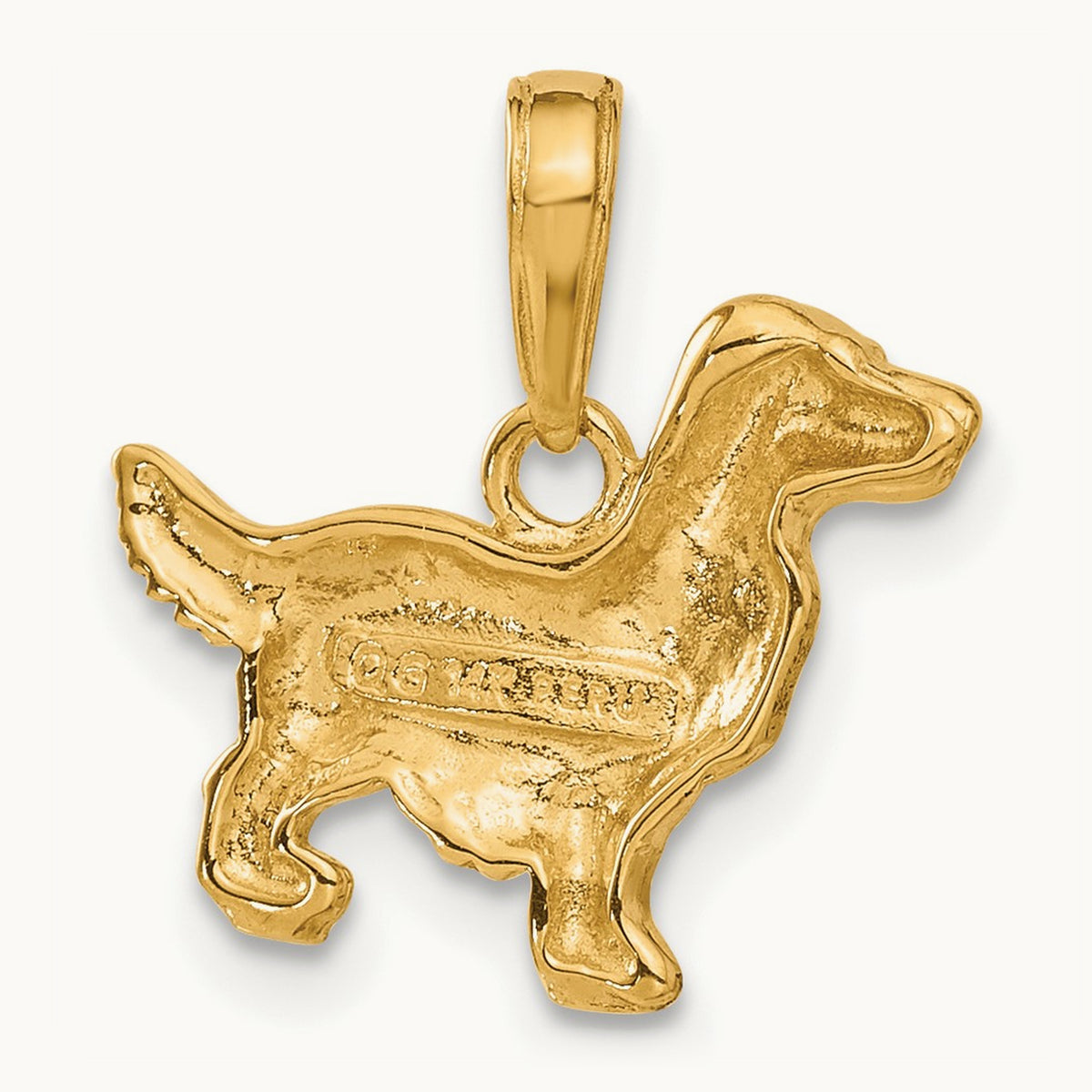 Springer Spaniel Dog Pendant, 14K