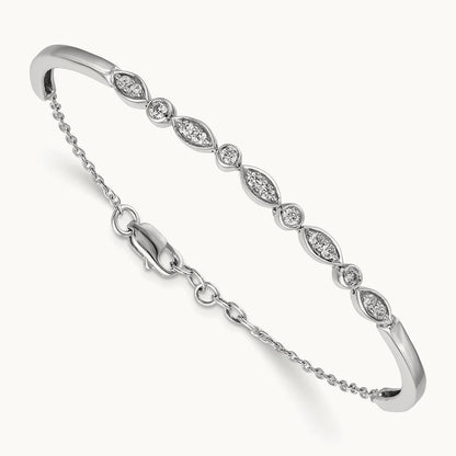 Diamond Bangle Bracelet — photo set