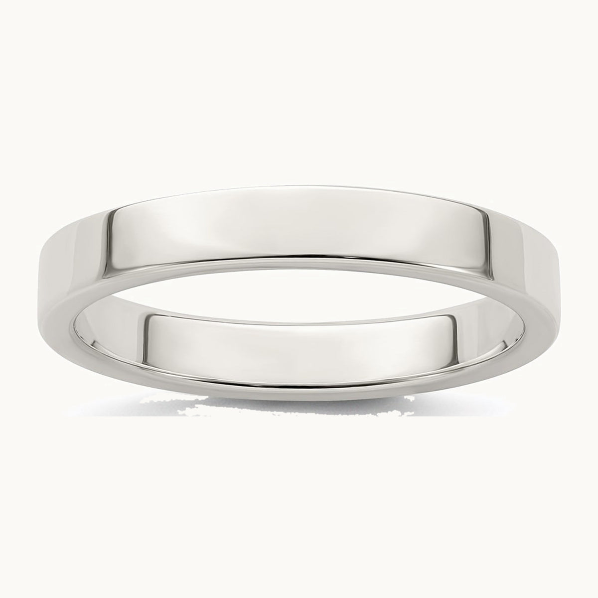 Sterling Silver 3mm Lightweight Flat Band
