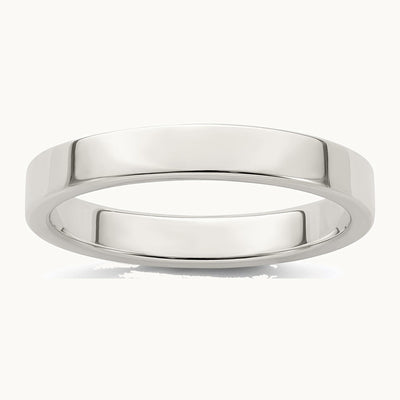 Sterling Silver 3mm Lightweight Flat Band