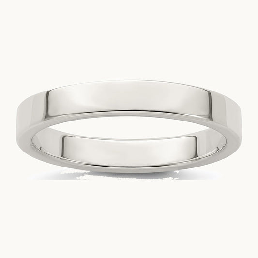 Sterling Silver 3mm Lightweight Flat Band