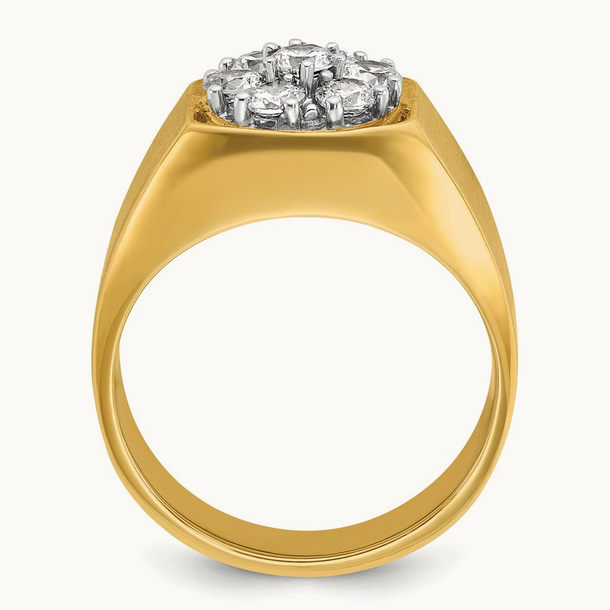 Men's Cluster Ring, 1.00 ct tw Lab-Grown Diamond