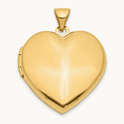 Domed Heart Family Locket, 14K