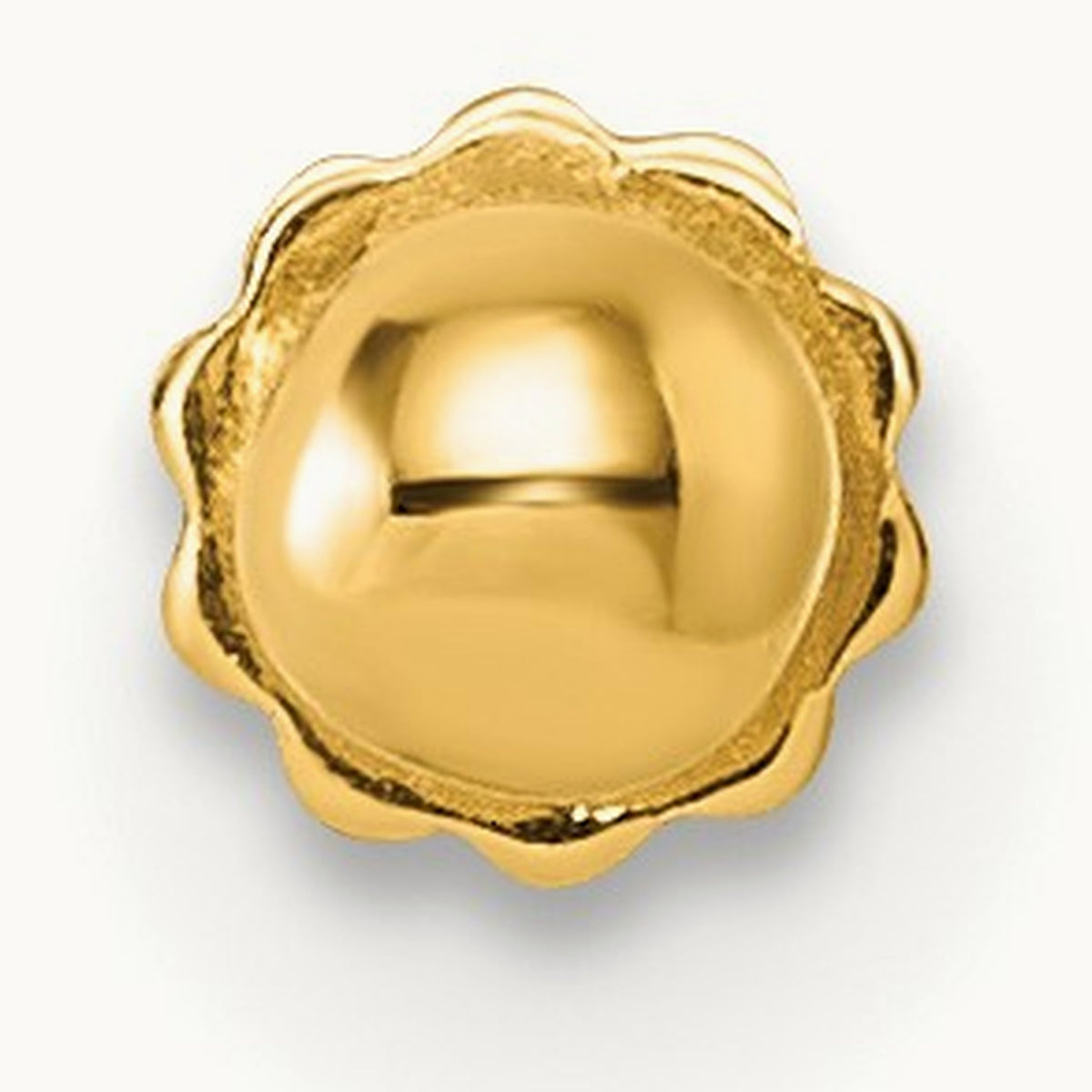 Polished Ball 16 Gauge Labret Stud, 3mm, 14K