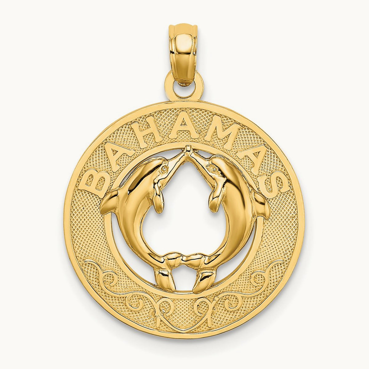 BAHAMAS Dolphin Charm, 14K