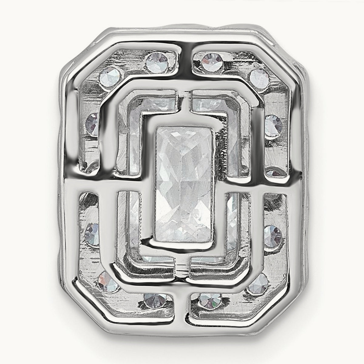 Radiant Halo Chain Slide, 0.25-5.50 ct tw Lab-Grown Diamond — 2 7/8 ct, 14K White Gold