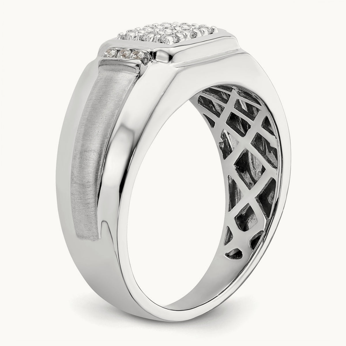 Cluster Men's Ring, 0.25 ct tw