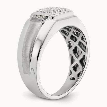 Cluster Men's Ring, 0.25 ct tw