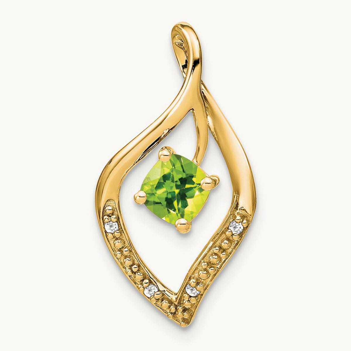 Peridot and Diamond Pendant — photo set