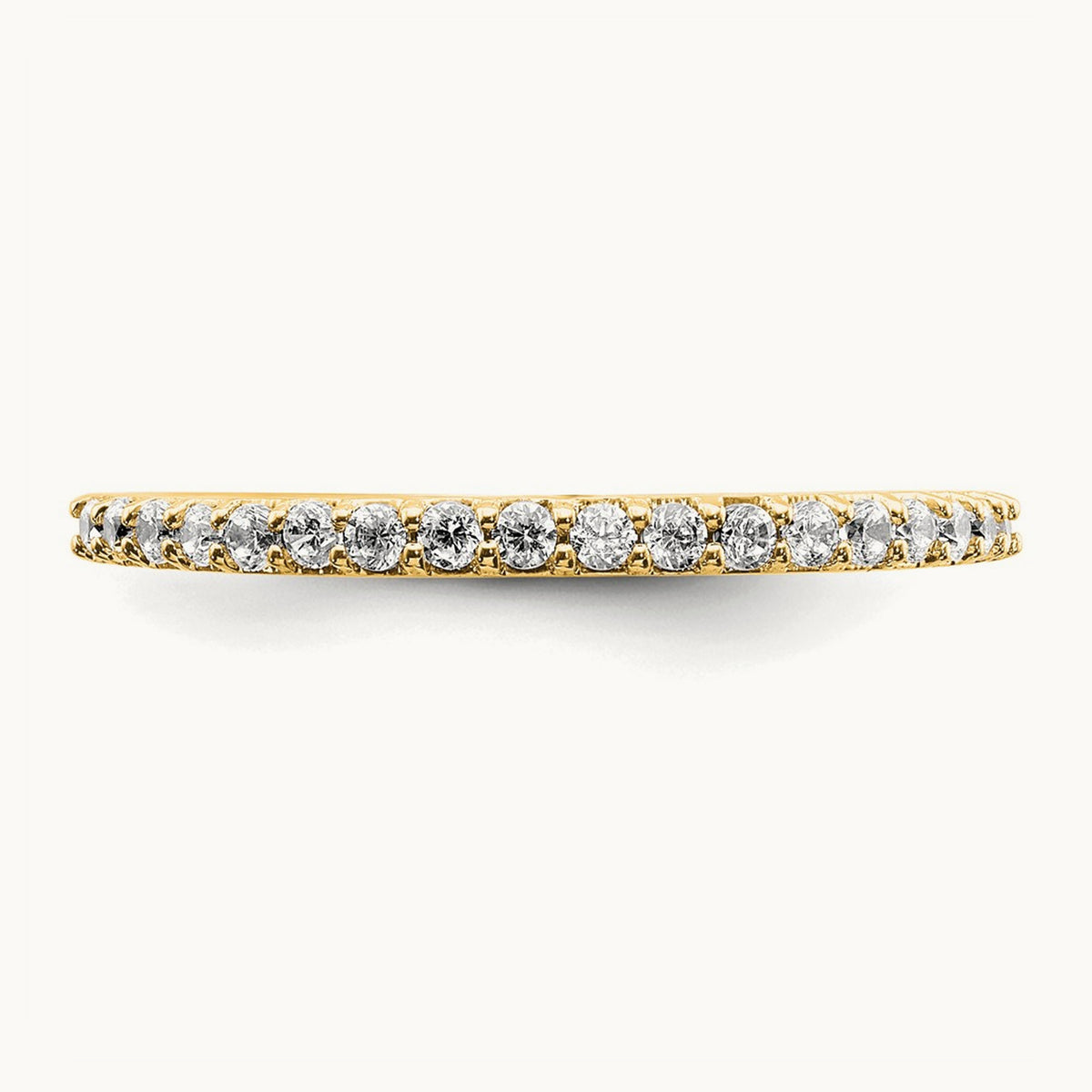 Wedding Band, 0.25 ct tw Lab-Grown Diamond — 14K Yellow Gold