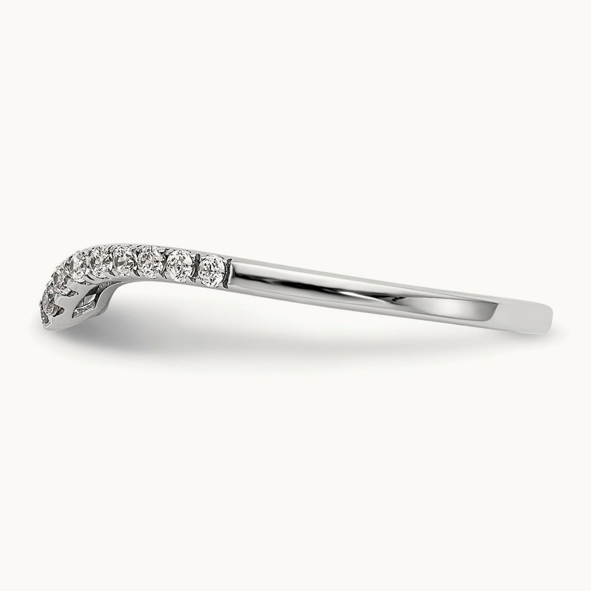 Diamond Wedding Band, 14K White Gold