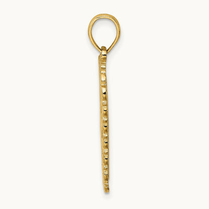 Hearts w/ Ace Playing Cards Charm, 14K