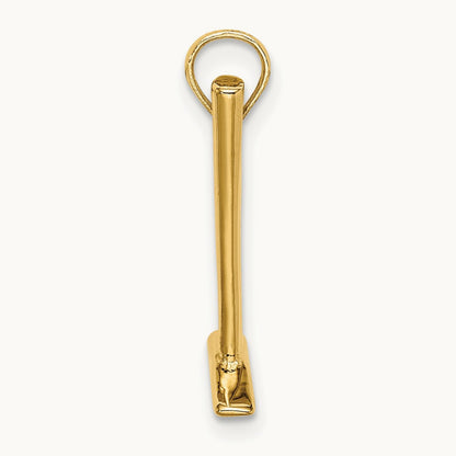 3-D Hammer Charm, 14K