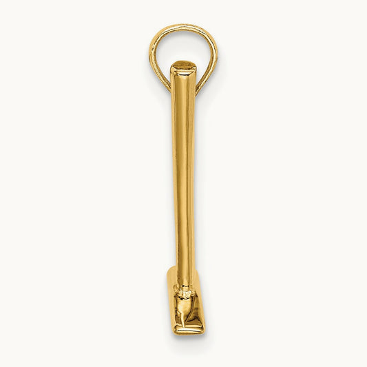3-D Hammer Charm, 14K