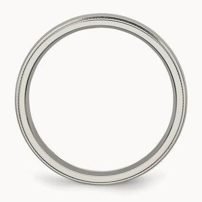 Polished Grooved and Beaded Band — photo set