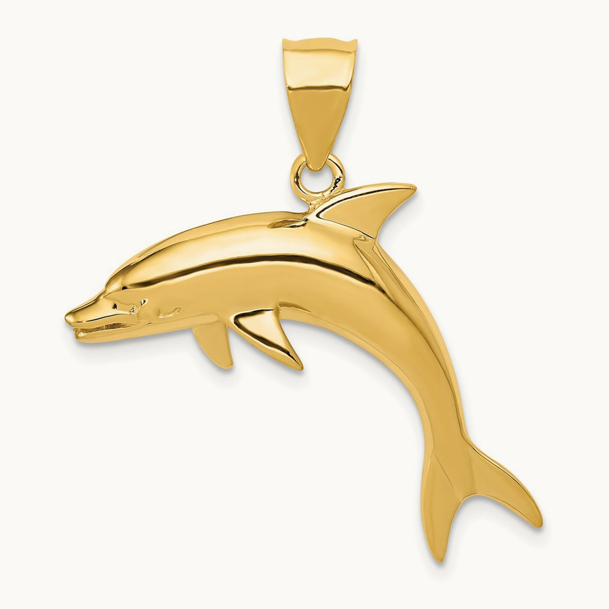 Dolphin Pendant, 14K