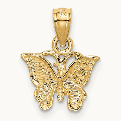 Diamond-cut Butterfly Pendant — photo set