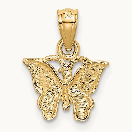 Diamond-cut Butterfly Pendant — photo set