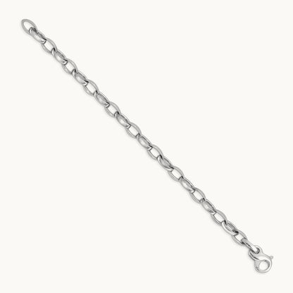 WG Hand Polished Fancy Link Bracelet, 6.6mm, 14K