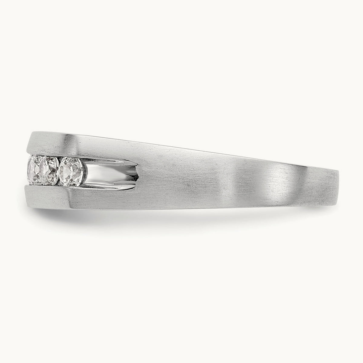 Diamond Men's Band, 14K White Gold