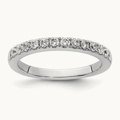 Diamond Wedding Band, 14K White Gold