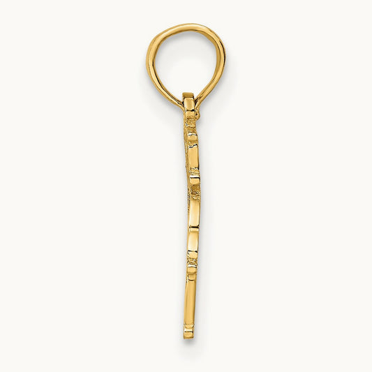 I HEART DOLPHINS w/ Dolphin Charm, 14K